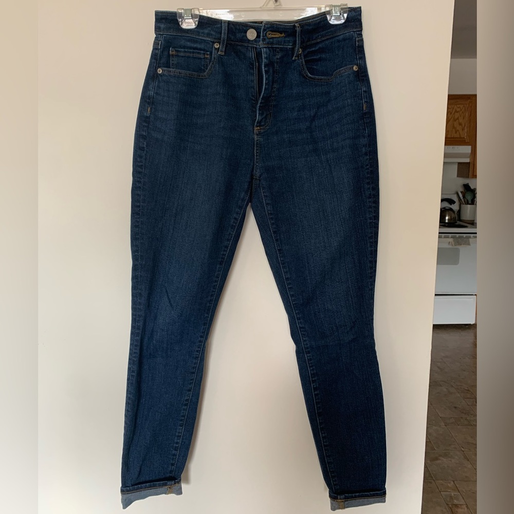 LOFT skinny dark wash jeans